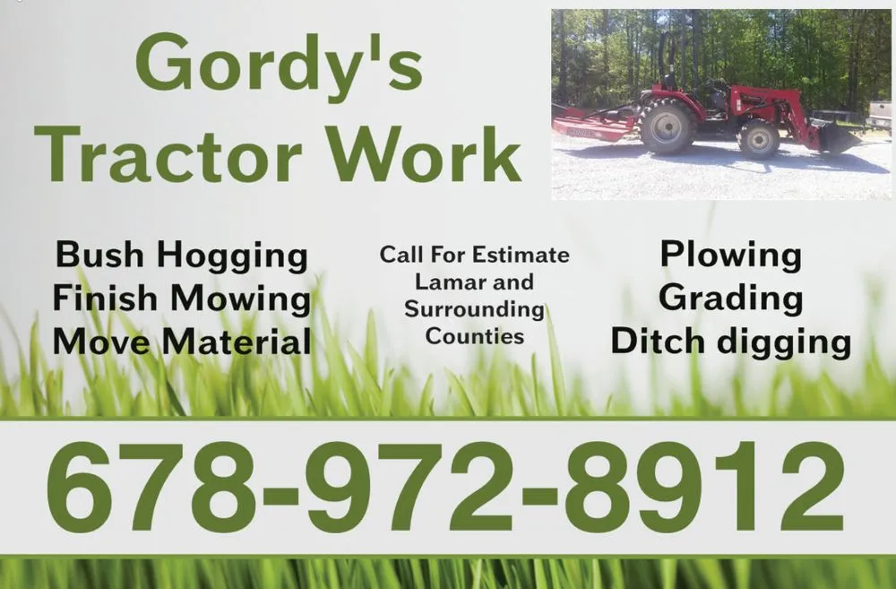 Custom landscape installation in Barnesville, GA - Gordy's Tractor Service