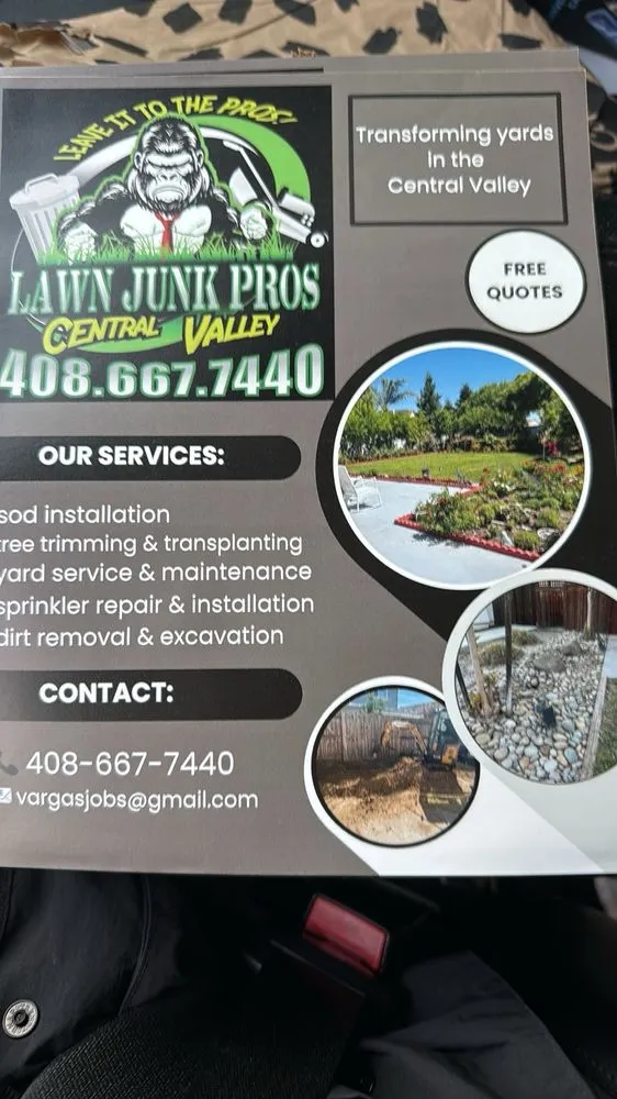 Top-rated landscape installation in Stockton, CA by Gorilla Lawn Junk Pros