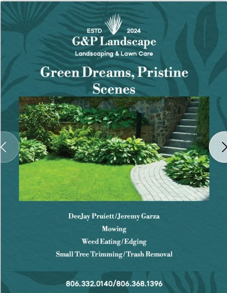 Expert lawn care service in Brownfield, TX by G&P Landscaping
