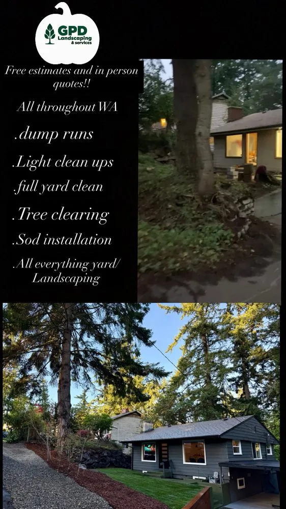 Expert yard cleanup service in Burien, WA by GPD Landscaping & Services