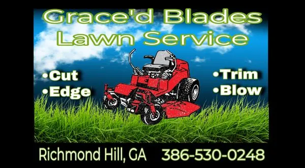 Grace’d Blades Lawn Service Logo