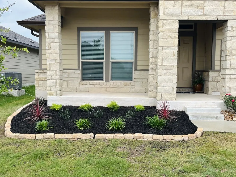 Custom landscape installation in College Station, TX by Graceful Gardens