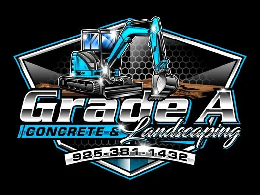 Grade A Concrete & Landscaping Logo