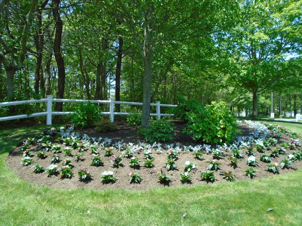 Custom yard maintenance with custom design across Hyannis, MA - Graham