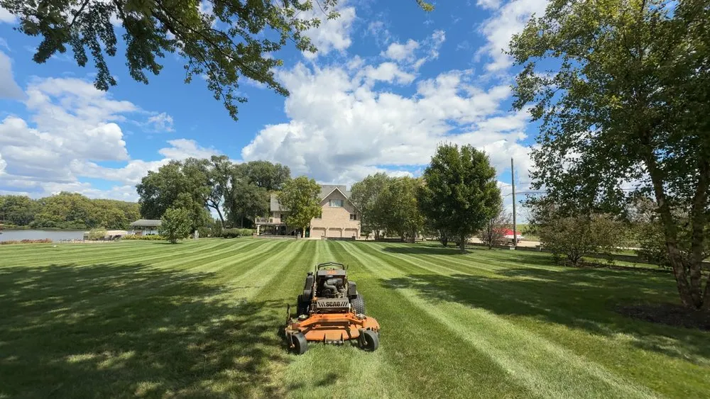 Reliable lawn mowing service in Wilmington, IL by Grams Lawn Service