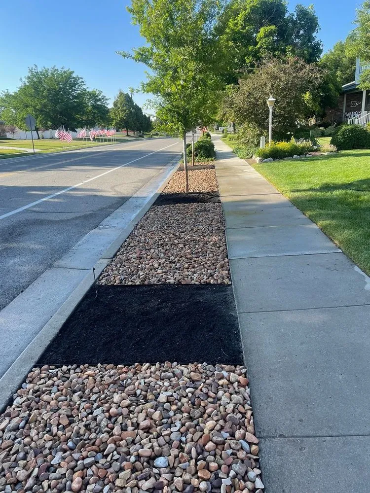 Custom landscape installation for homes in West Jordan, UT by Granados Dx Landscaping