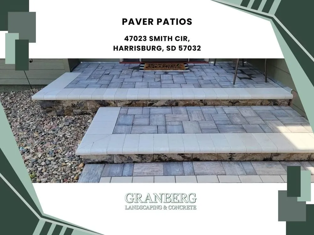 Custom garden landscaping for year-round maintenance across Harrisburg, SD - Granberg Landscaping & Concrete