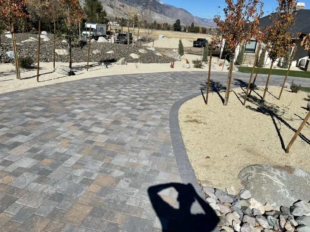 Professional yard maintenance with custom design in Sparks, NV by Grand Design Landscape