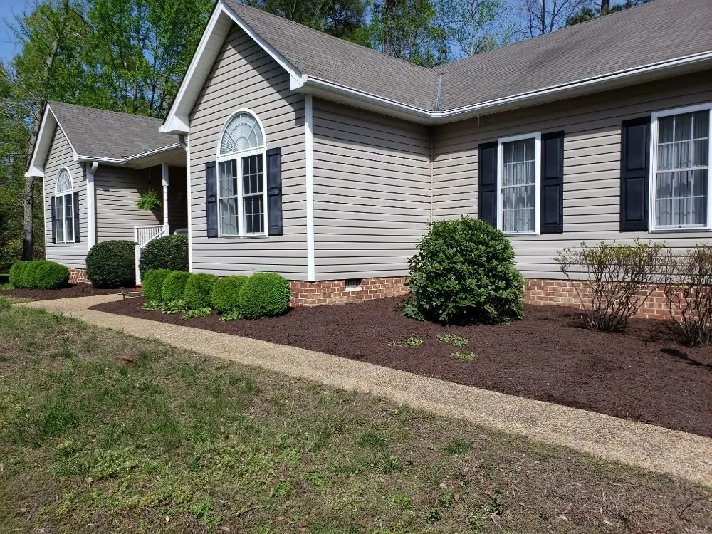 Custom landscape installation for outdoor upgrades in Chesterfield, VA by Grand Gardens