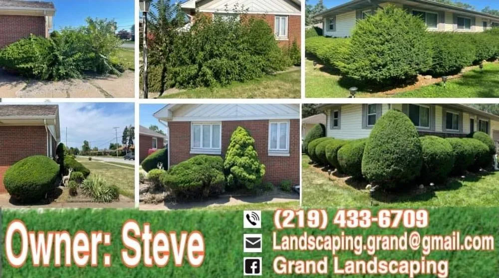 Local lawn mowing service with custom design in East Chicago, IN by Grand Landscaping