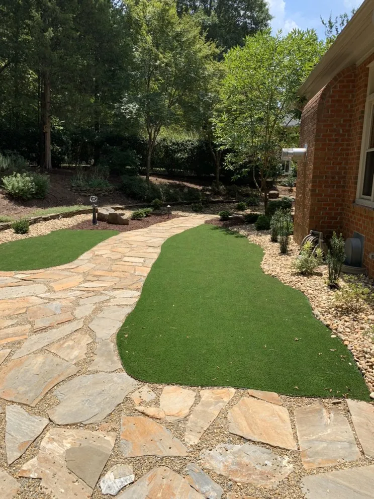 Custom yard maintenance for outdoor upgrades in Charlotte, NC by Grandeur Hardscapes and Services