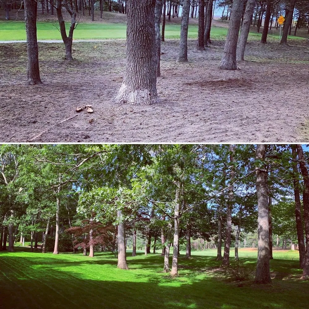 Custom outdoor landscaping in Hyannis, MA by Grandson’s Yard Work