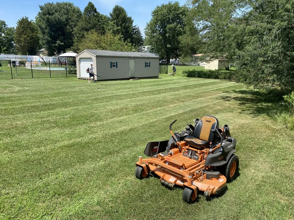Custom landscape installation in Dundalk, MD by Grandview Lawncare