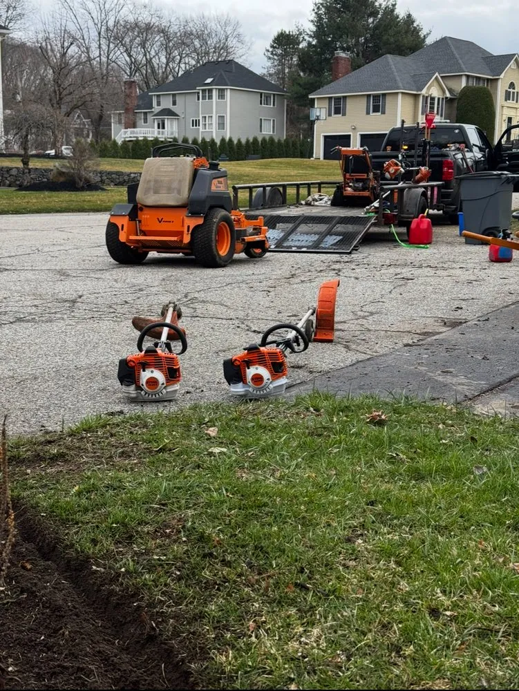 Affordable landscape installation in Atkinson, NH by Granite State Landscape Services