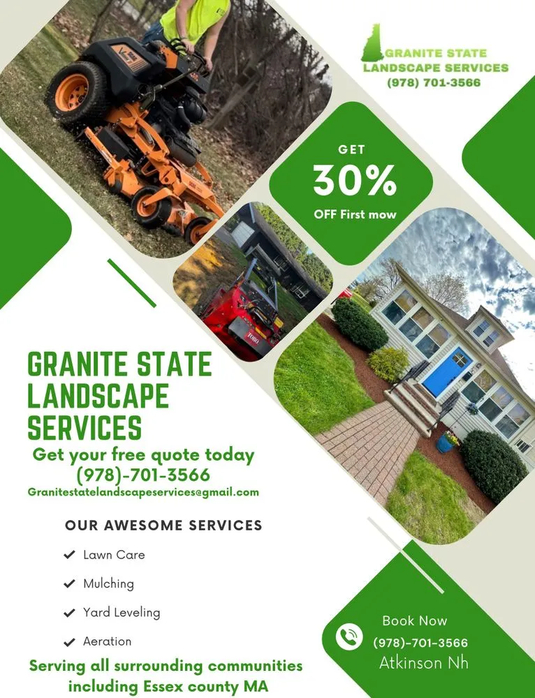 Local lawn care service for homes across Atkinson, NH - Granite State Landscape Services