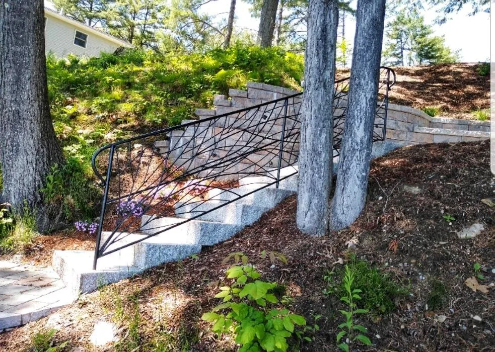 Custom yard maintenance for year-round maintenance in Holderness, NH by Granite State Landscaping & Stonework