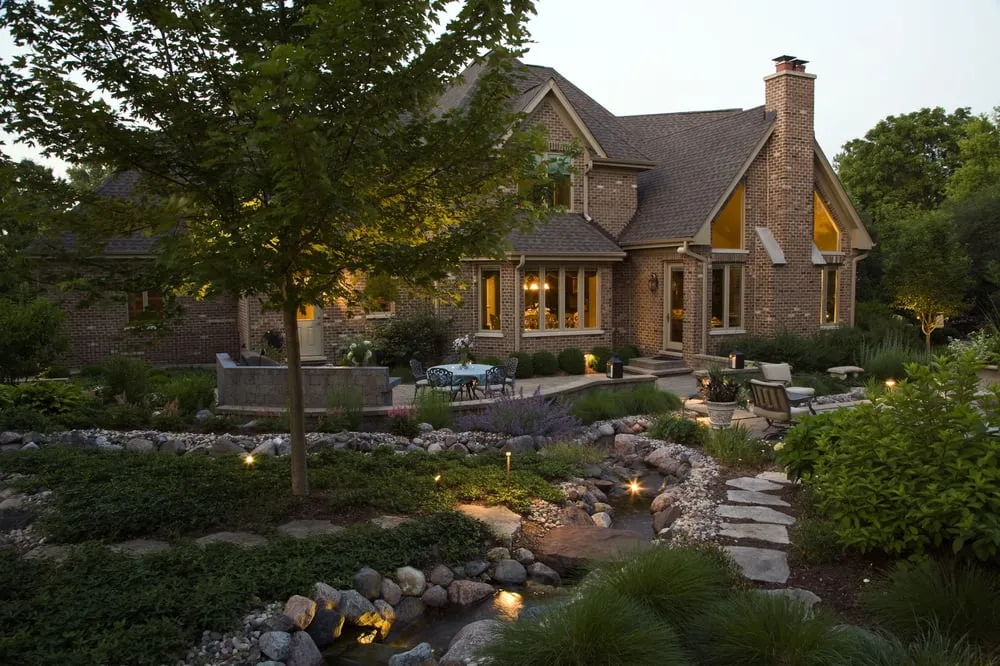 Custom outdoor landscaping for homes in West Chicago, IL by Grant & Power Landscaping