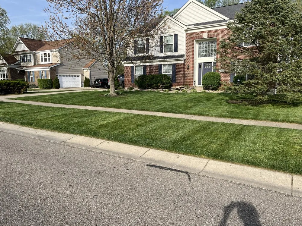 Professional lawn mowing service with custom design in Okeana, OH by Grants Lawn & Landscape