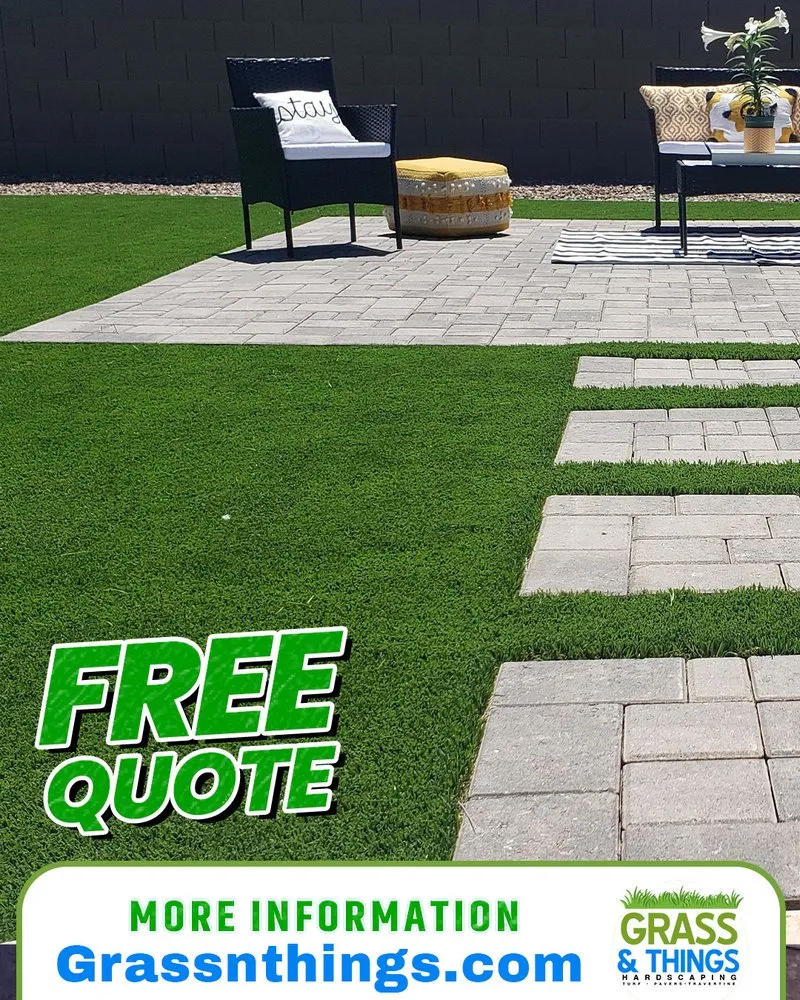 Professional lawn mowing service in Pheonix, AZ by Grass and Things Hardscaping