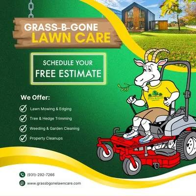 Grass-B-Gone Lawn Care Logo