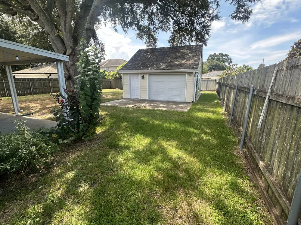 Custom landscape installation in Harahan, LA - Grass Dude