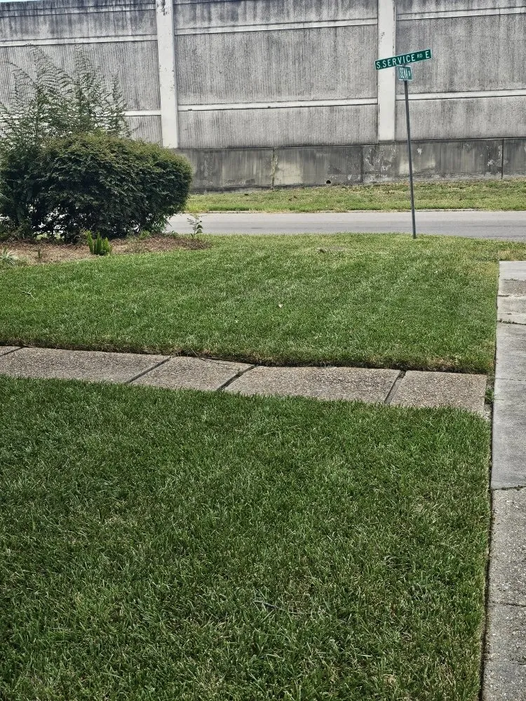 Custom lawn mowing service with custom design in New Orleans, LA by Grass Genie
