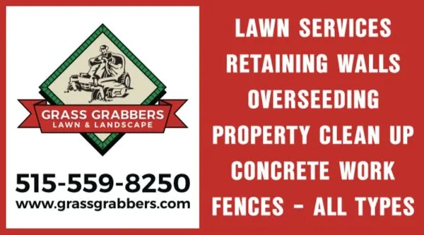GRASS GRABBERS Lawn & Landscape Logo