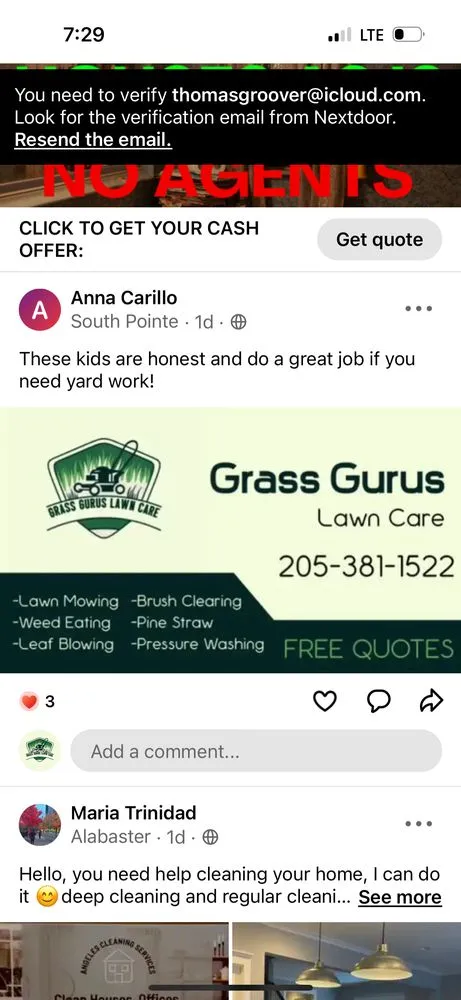 Trusted yard cleanup service near you in Pelham, AL by Grass Gurus Lawn Care