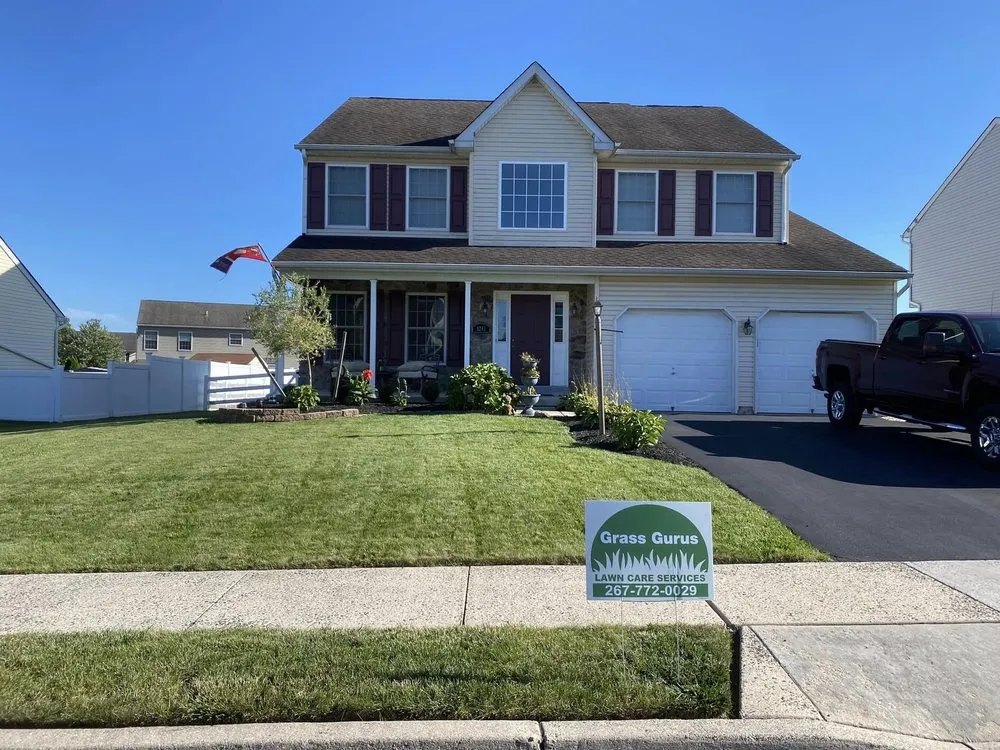 Top-rated lawn mowing service with custom design across Quakertown, PA - Grass Gurus