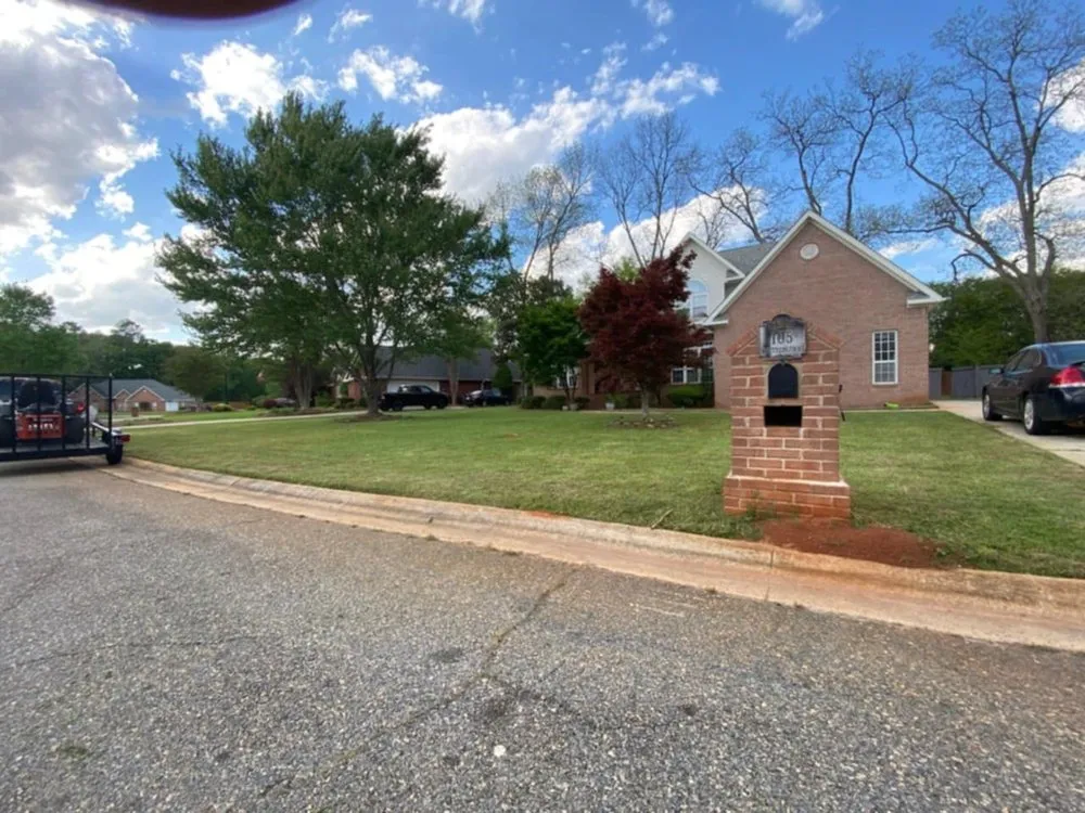 Custom landscape installation in Macon, GA - Grass Hoggers