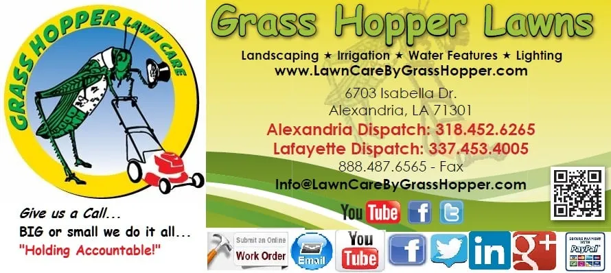 Affordable outdoor landscaping with custom design in Alexandria, LA by Grass Hopper Lawn Care