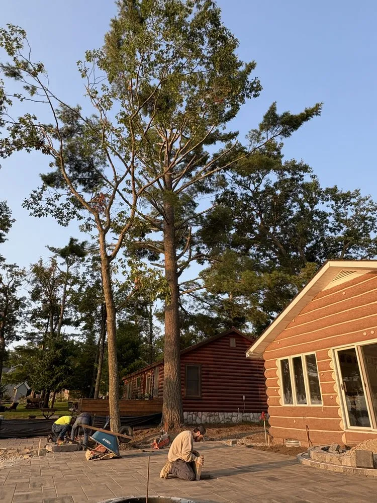 Custom yard maintenance with custom design in Spruce, MI by Grass Hoppers