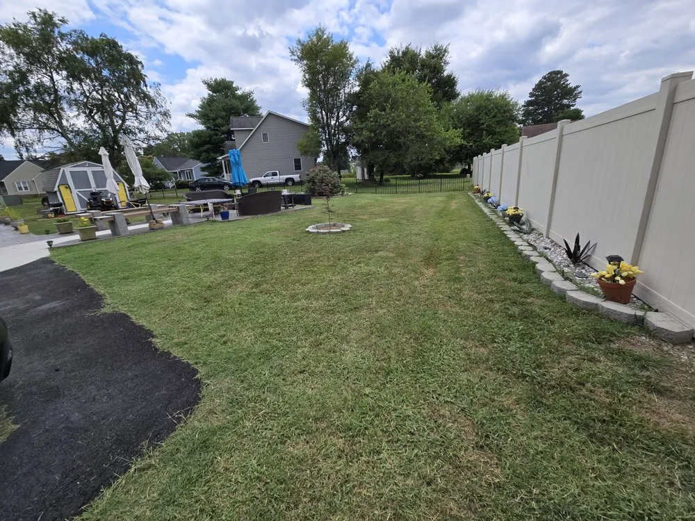 Custom landscape installation in Petersburg, VA by Grass Horizon Lawn Service