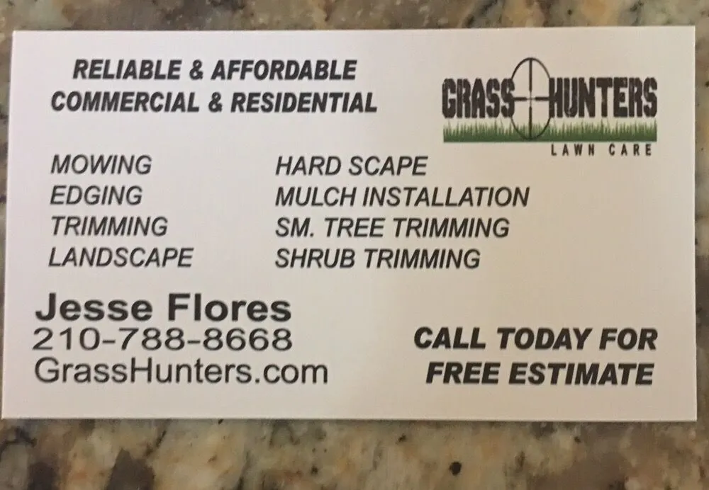 Top-rated yard maintenance in San Antonio, TX - Grass Hunters