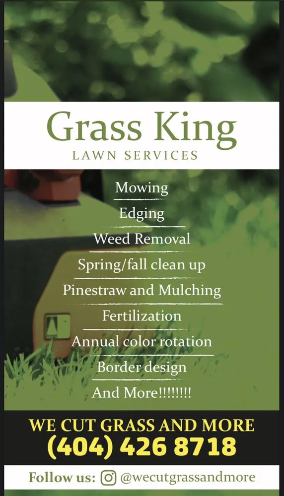 Affordable yard maintenance in Dallas, GA by Grass King Lawn Services