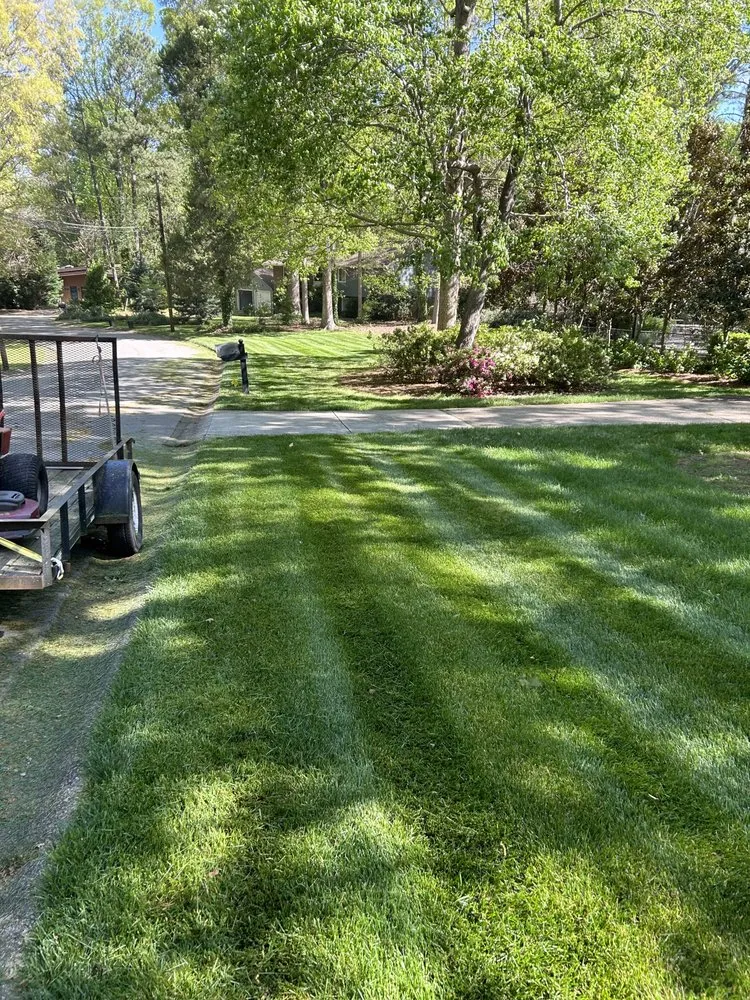 Custom landscaping services in Raleigh, NC by Grass King Mowing Division