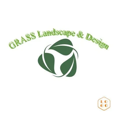 Grass Landscape And Design Logo