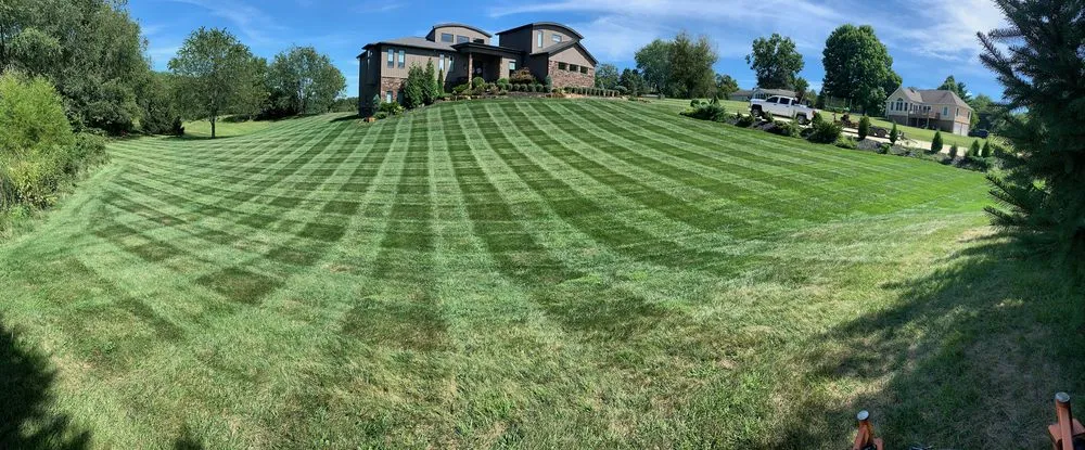 Professional outdoor landscaping in Howard, OH by Grass Masters