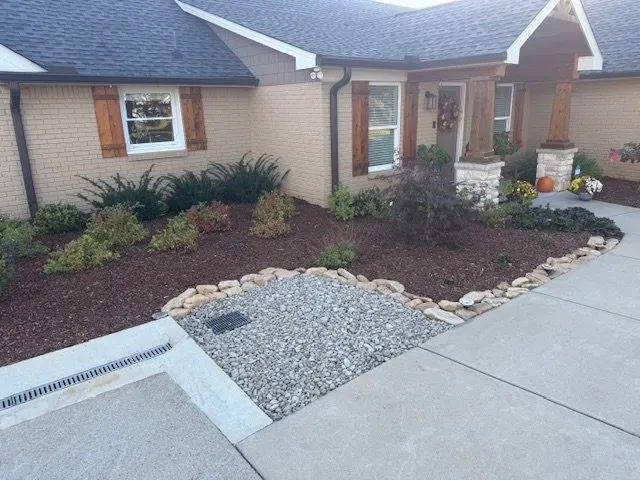 Professional garden landscaping with custom design in White House, TN by Grass Masters Lawn and Landscape