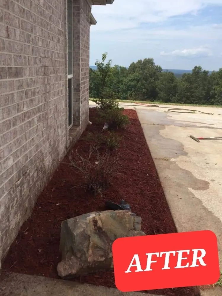 Local landscape installation for homes in Conway, AR by Grass Monkey landscaping