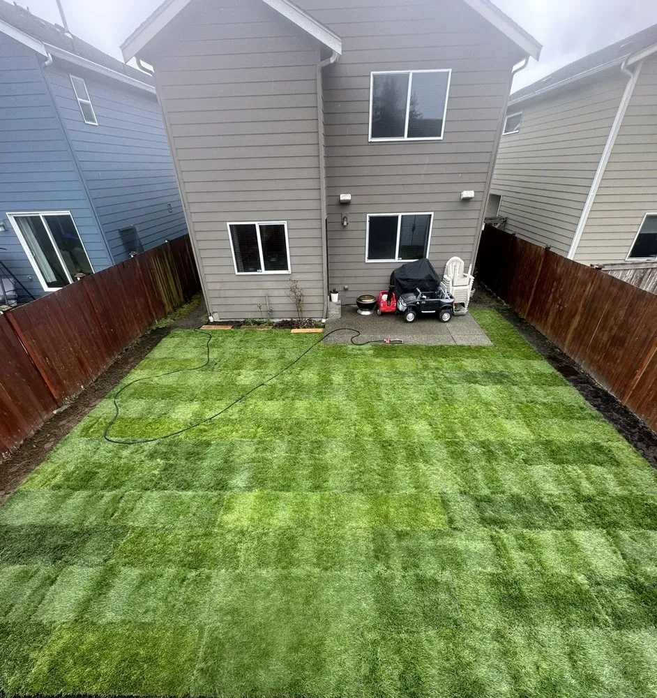 Custom outdoor landscaping for year-round maintenance across Everett, WA - Grass n’ Trees Lawn Care Lanscaping
