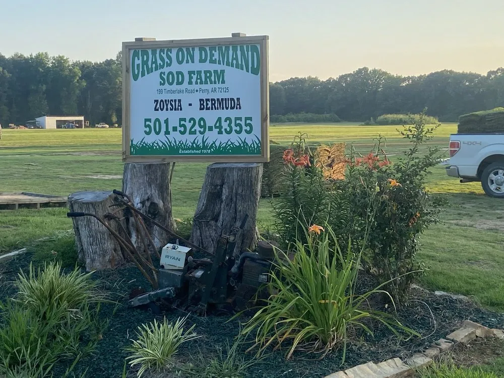 Professional garden landscaping in Perry, AR by Grass On Demand Sod Farm
