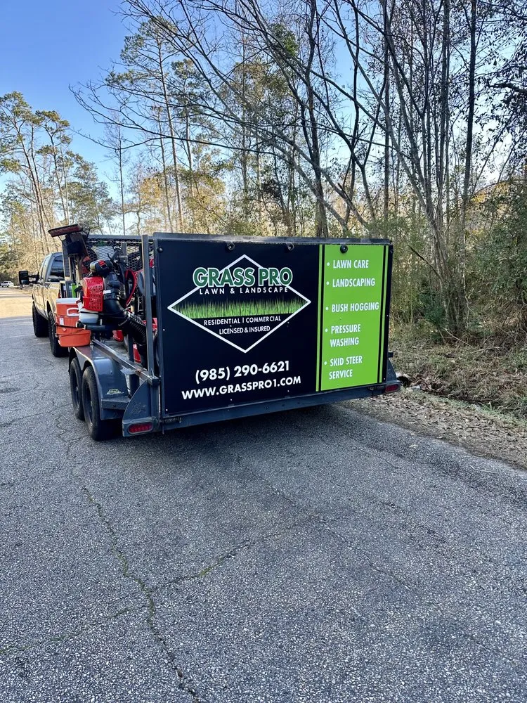 Professional landscape installation in Slidell, LA - Grass Pro
