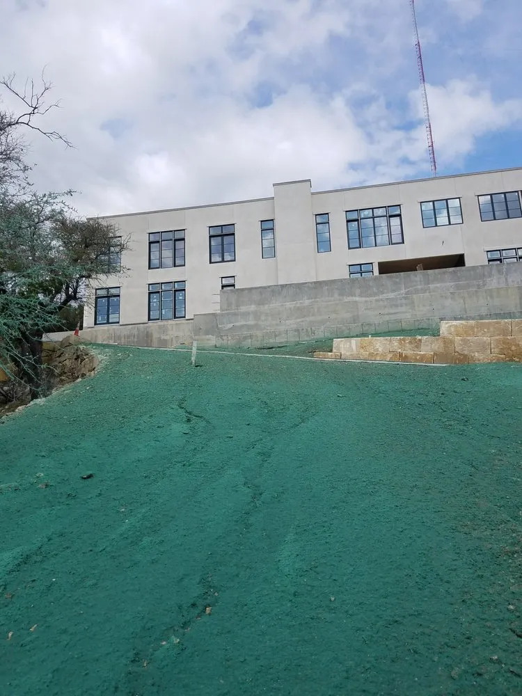 Local landscape installation in Bryan, TX - Grass Roots HydroSeeding