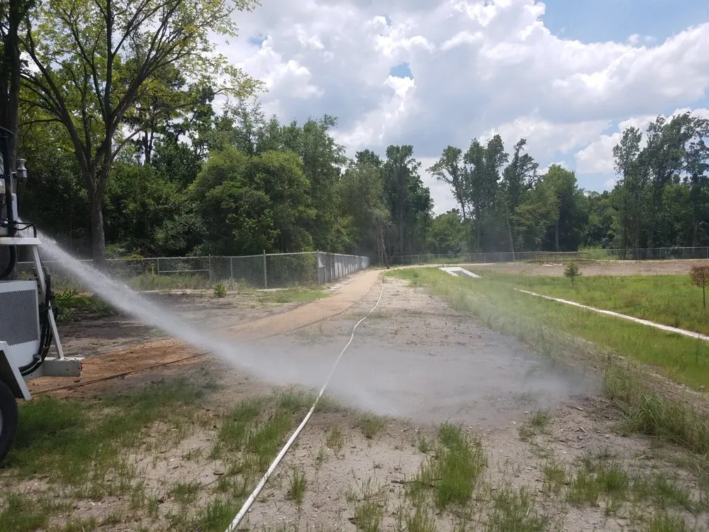 Local landscape installation in Bryan, TX by Grass Roots HydroSeeding