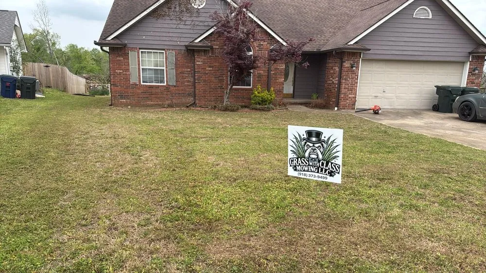 Professional landscaping services for residential properties across Pryor, OK - Grass With Class Mowing