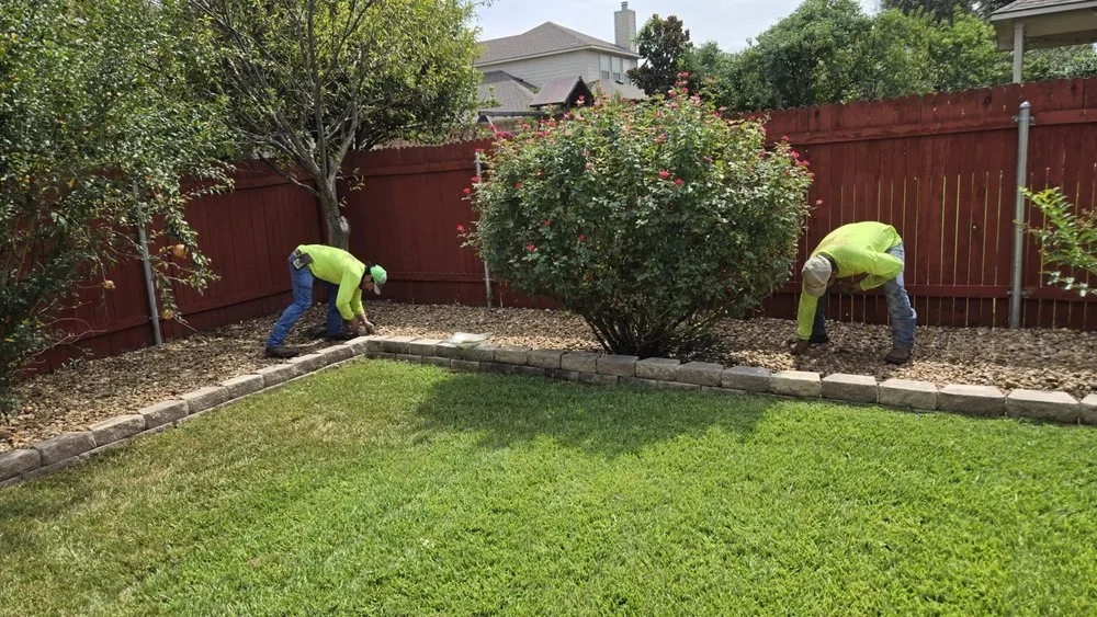 Custom yard cleanup service for beautiful yards in Leander, TX by Grass Works Lawn Care