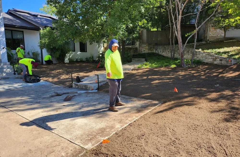 Professional landscape installation in Leander, TX - Grass Works Lawn Care