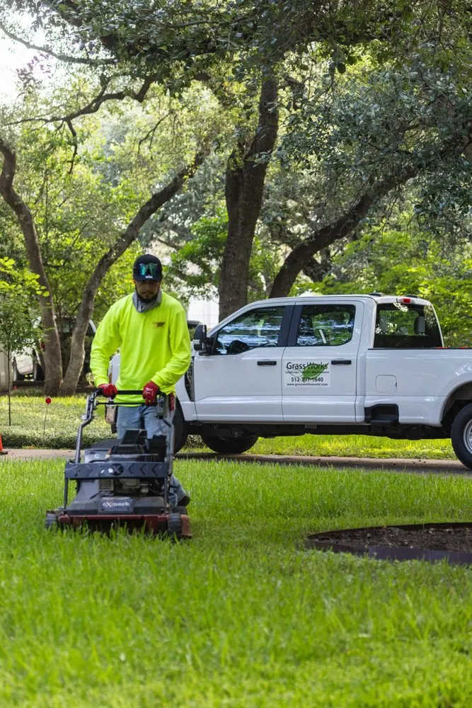 Affordable lawn mowing service for homes across Leander, TX - Grass Works Lawn Care
