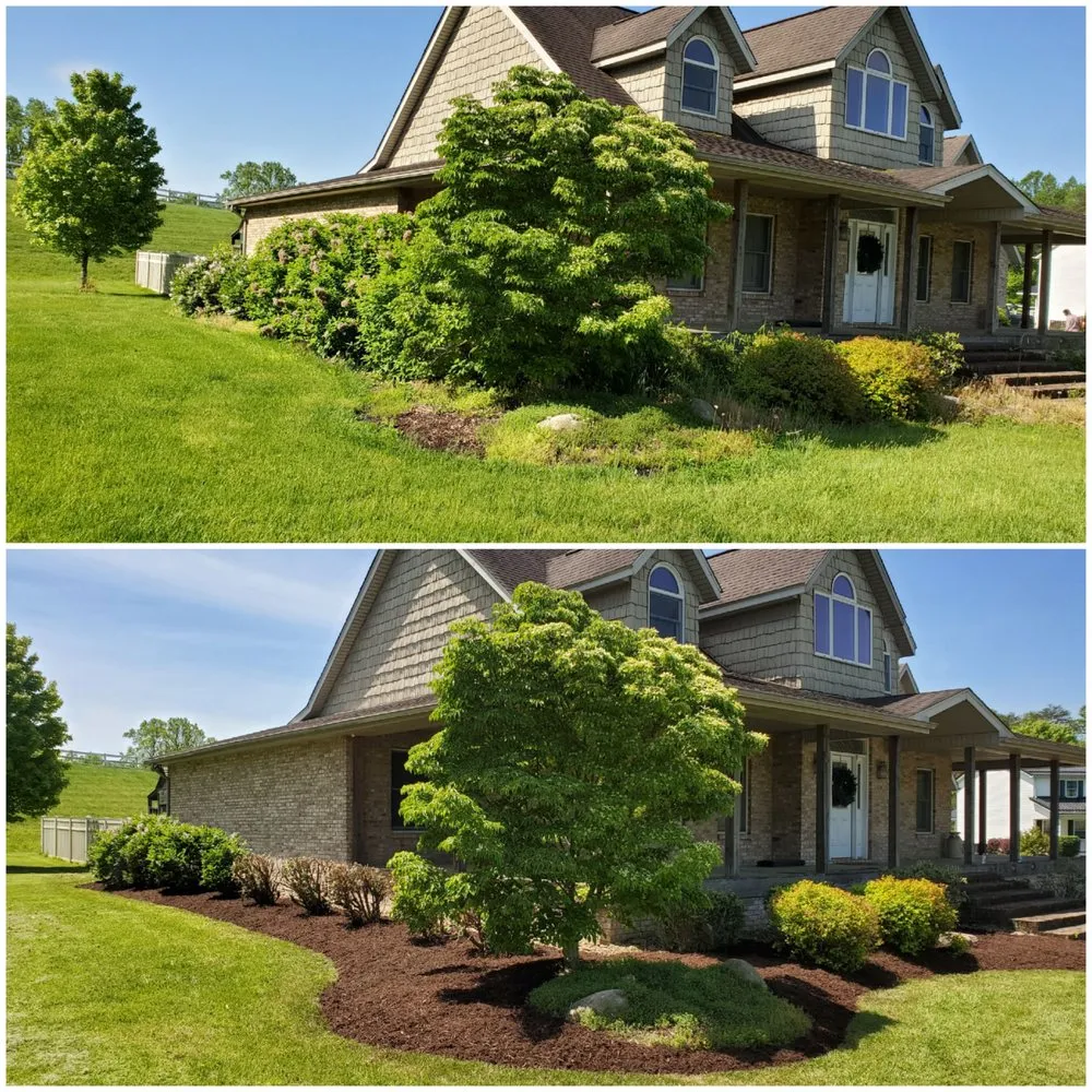 Trusted outdoor landscaping with custom design in Huntington, WV by GrassBusters Lawn Care & Landscaping